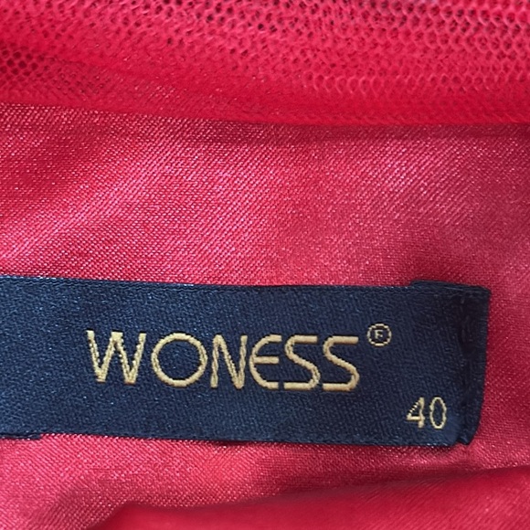 Woness red formal maxi dress size 40/small - Picture 10 of 12